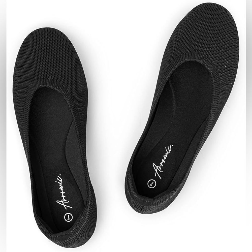 Black Slip On Flats NWT Size 7